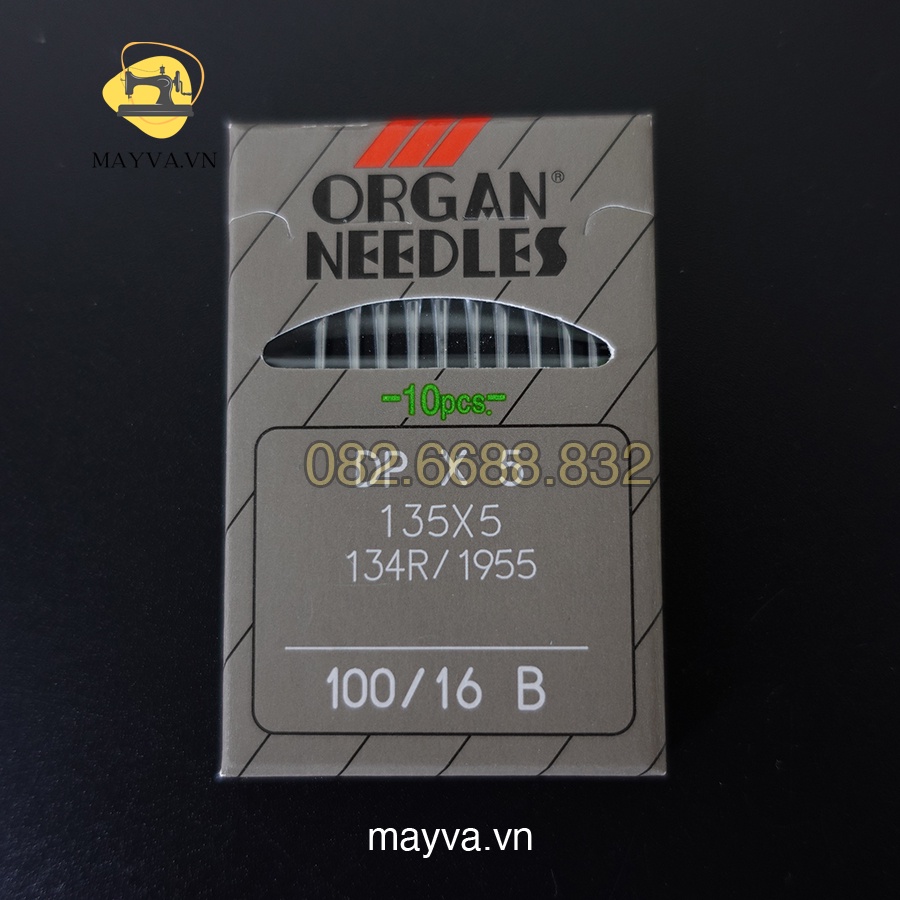 Kim Máy 2 Kim, Máy 1 Kim Trụ Lỗ To DPx5 Nhật Organ Gói 10 Cây