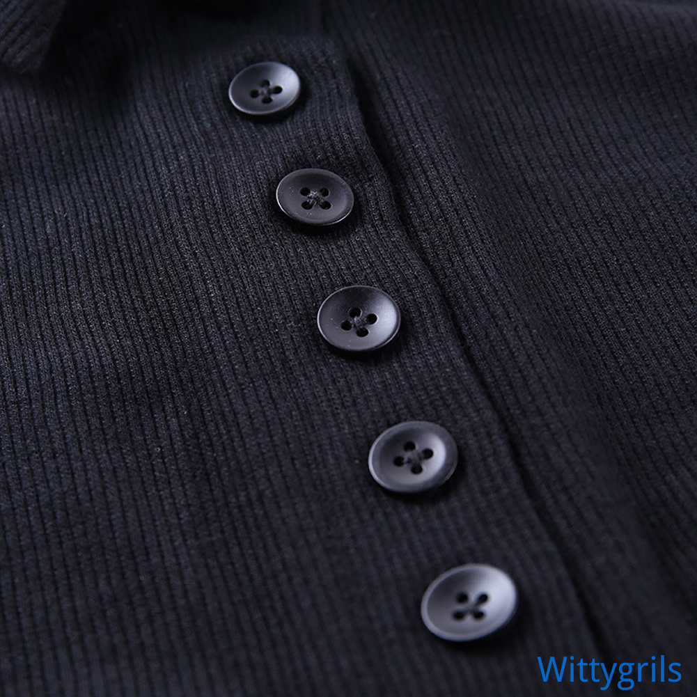 Wittygirls_shop | Áo Croptop sát nách màu sắc thanh lịch thiết kế cổ chữ V quyến rũ | BigBuy360 - bigbuy360.vn