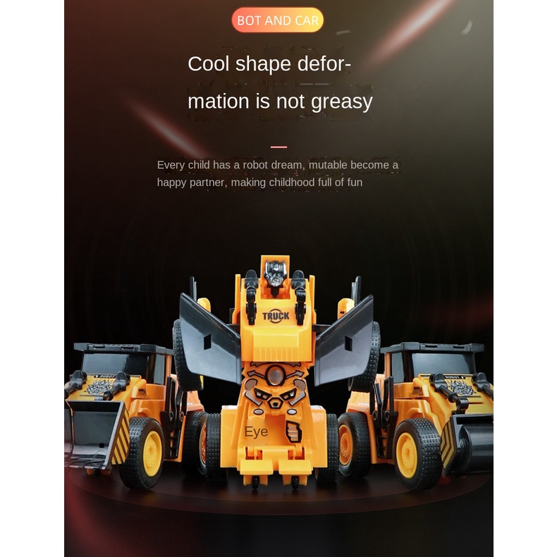 Đồ chơi robot biến hình một nút bấm cho trẻ em