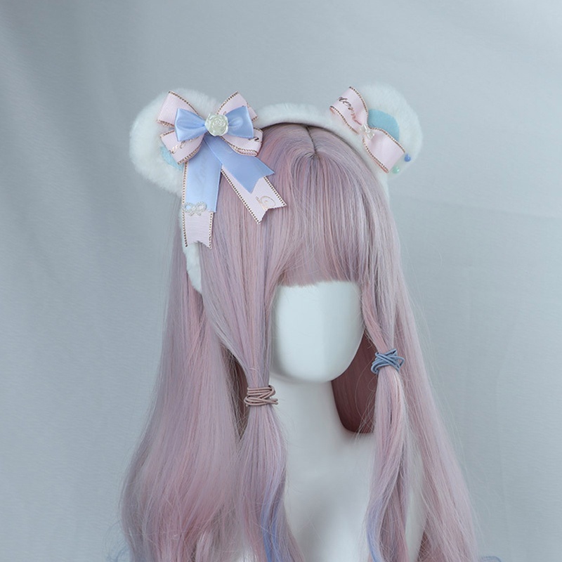 Băng Đô Nơ Tai Gấu Dễ Thương Phong Cách Lolita
