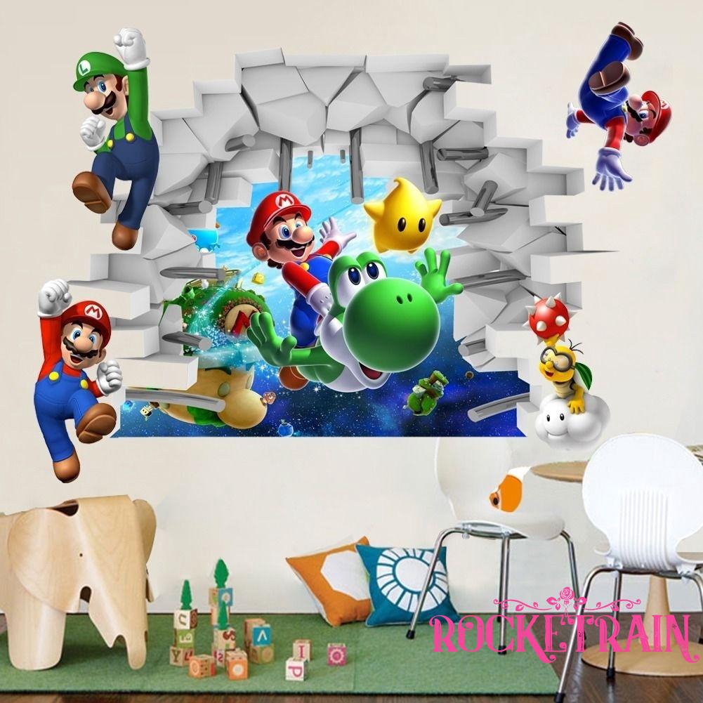 Miếng dán tường hình trò chơi Super Mario