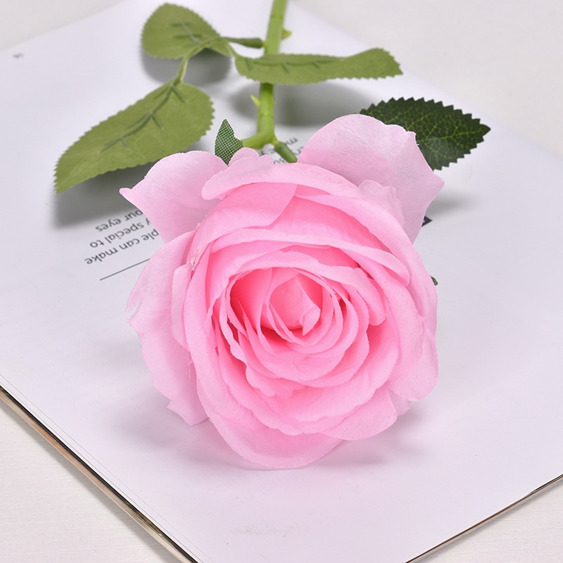 Siêu rẻ Hoa hồng mẫu đơn cành Hoa giả bằng lụa trang trí tiệc cưới decor nhà cửa văn phòng