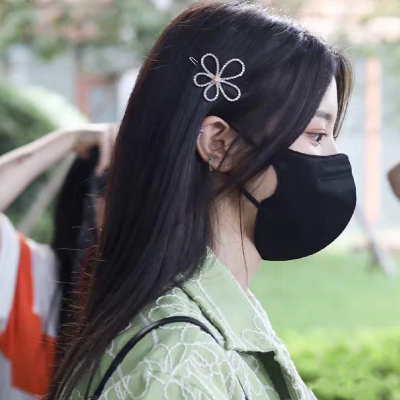 Kẹp Tóc Hình Hoa Đính Đá Thời Trang Hàn Quốc Cho Nữ