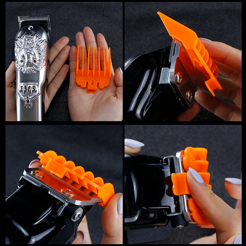 WAHL Hàng Có Sẵn Giao Hàng Ngay Lập Phương# Bộ 10 Đầu Lược Giới Hạn Bảo Vệ Tông Đơ 3-25mm Chuyên Dụng