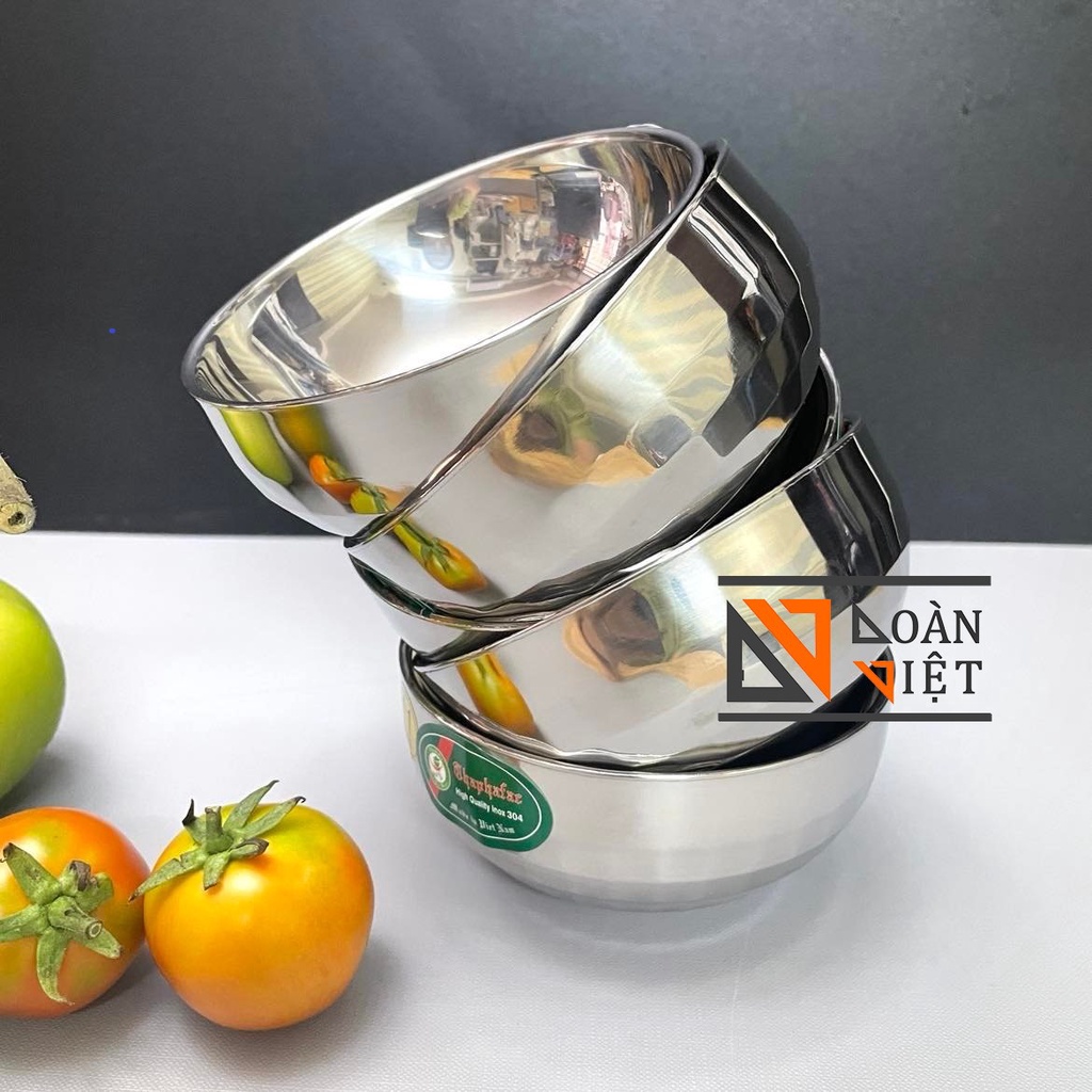 [MẪU KIM CƯƠNG] TÔ CHÉN INOX 304 CÁCH NHIỆT 2 LỚP CAO CẤP, Sản phẩm gồm nhiều Size với đường kính Size 11,15,17 cm