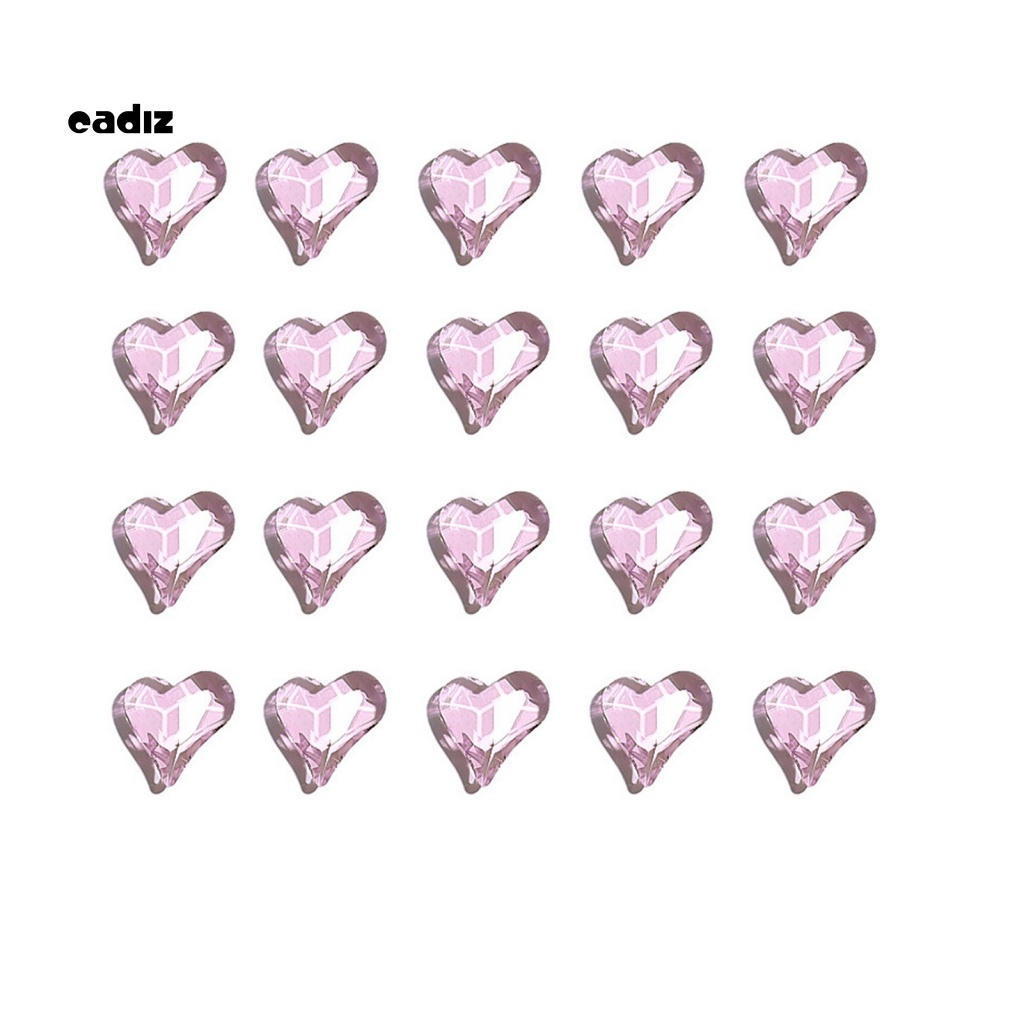 Hạt Kim Sa Hình Trái Tim Trang Trí Móng Tay Kính