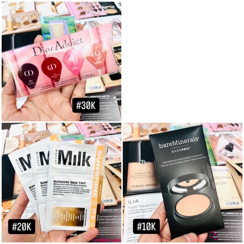 Mẫu trang điểm dùng thử Makeup Samples