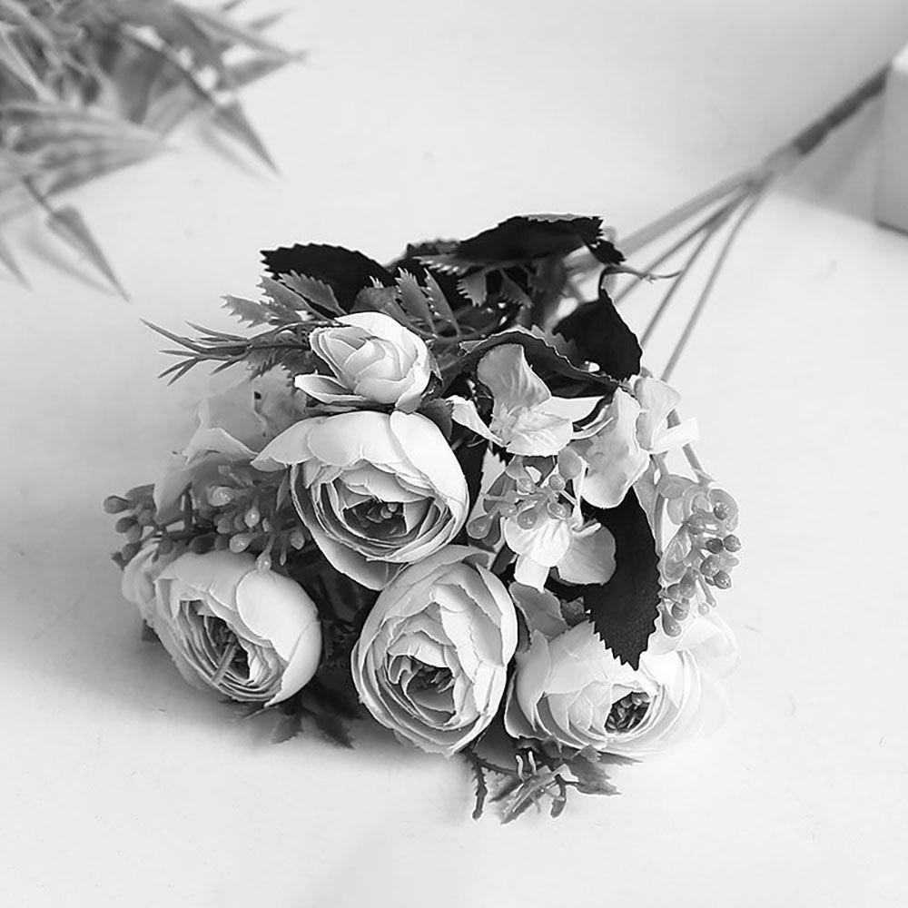Bó Hoa Trà Giả 5 Nĩa 6 Bông Trang Trí Nhà Cửa / Đạo Cụ Chụp Ảnh
