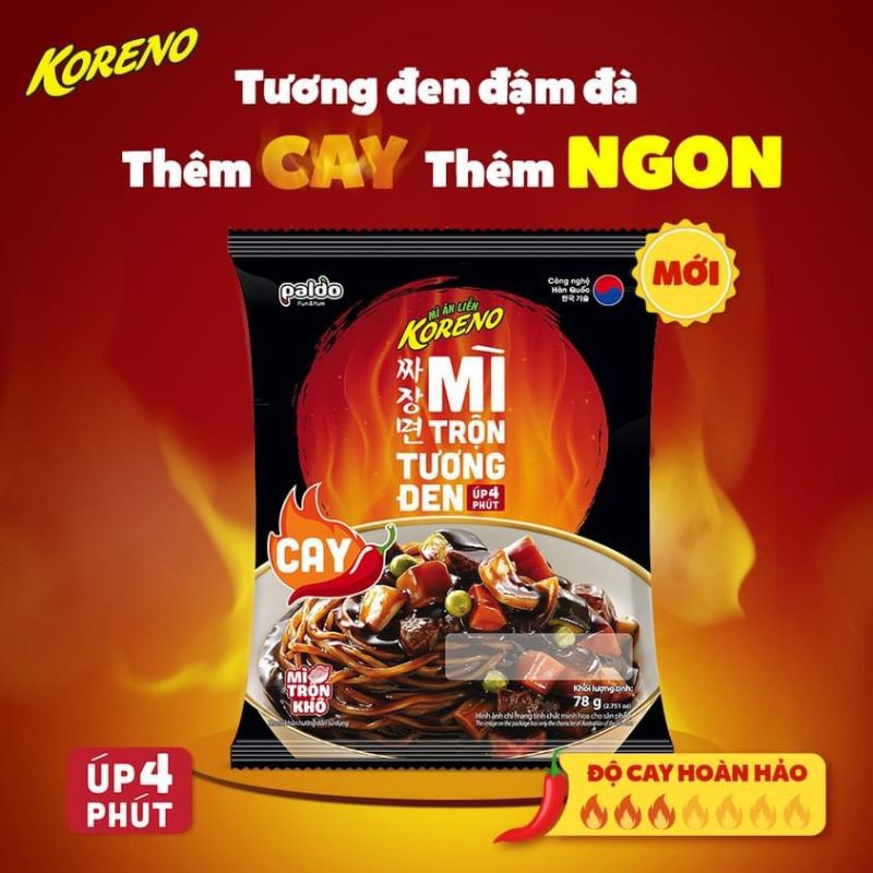 1 thùng 20 gói Mì Trộn Tương Đen Koreno Hàn Quốc | BigBuy360 - bigbuy360.vn