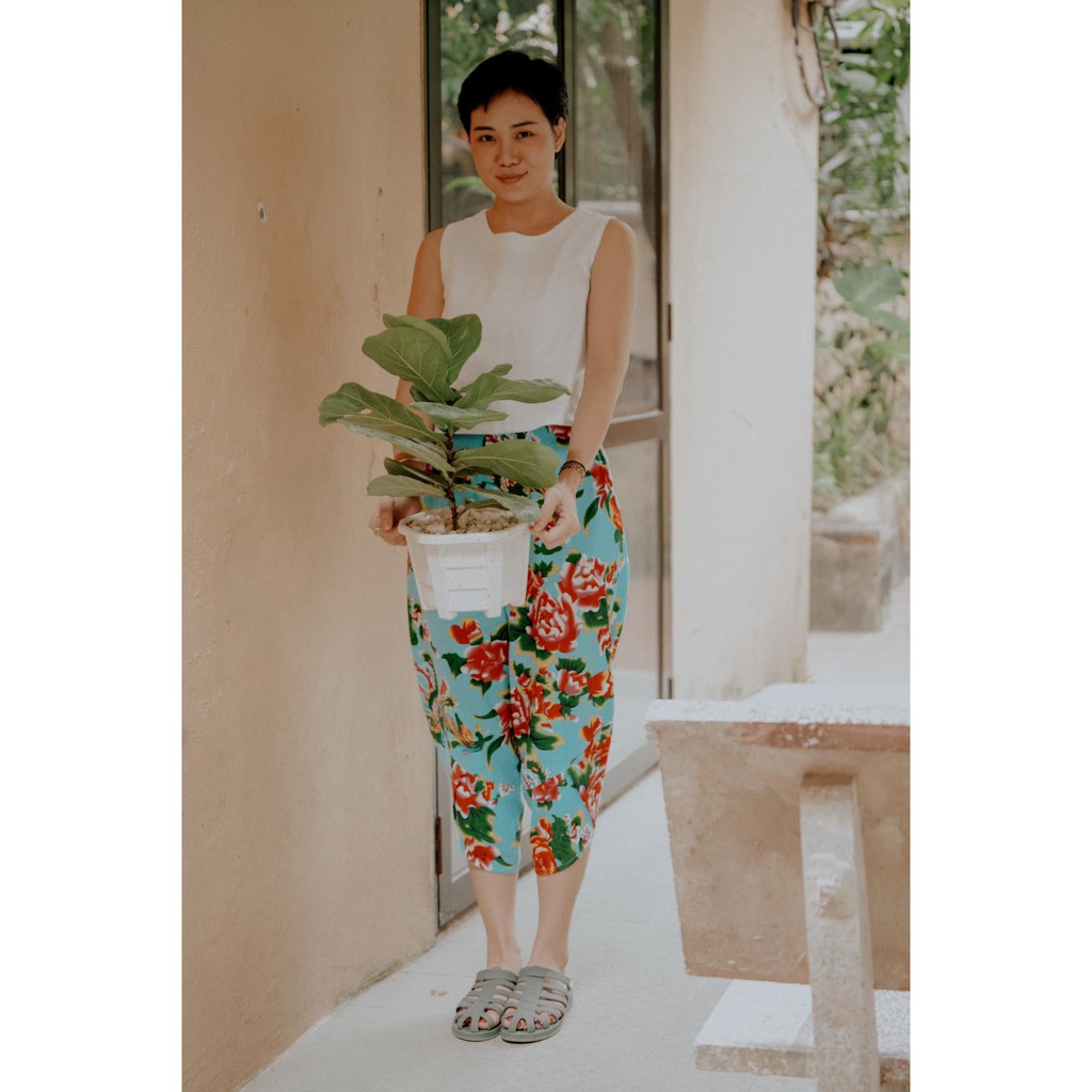 Quần con công Vintage Xanh Dương đầy cá tính, chất liệu cao cấp thiết kế tôn dáng độc quyền CỎ CHANH STUDIO