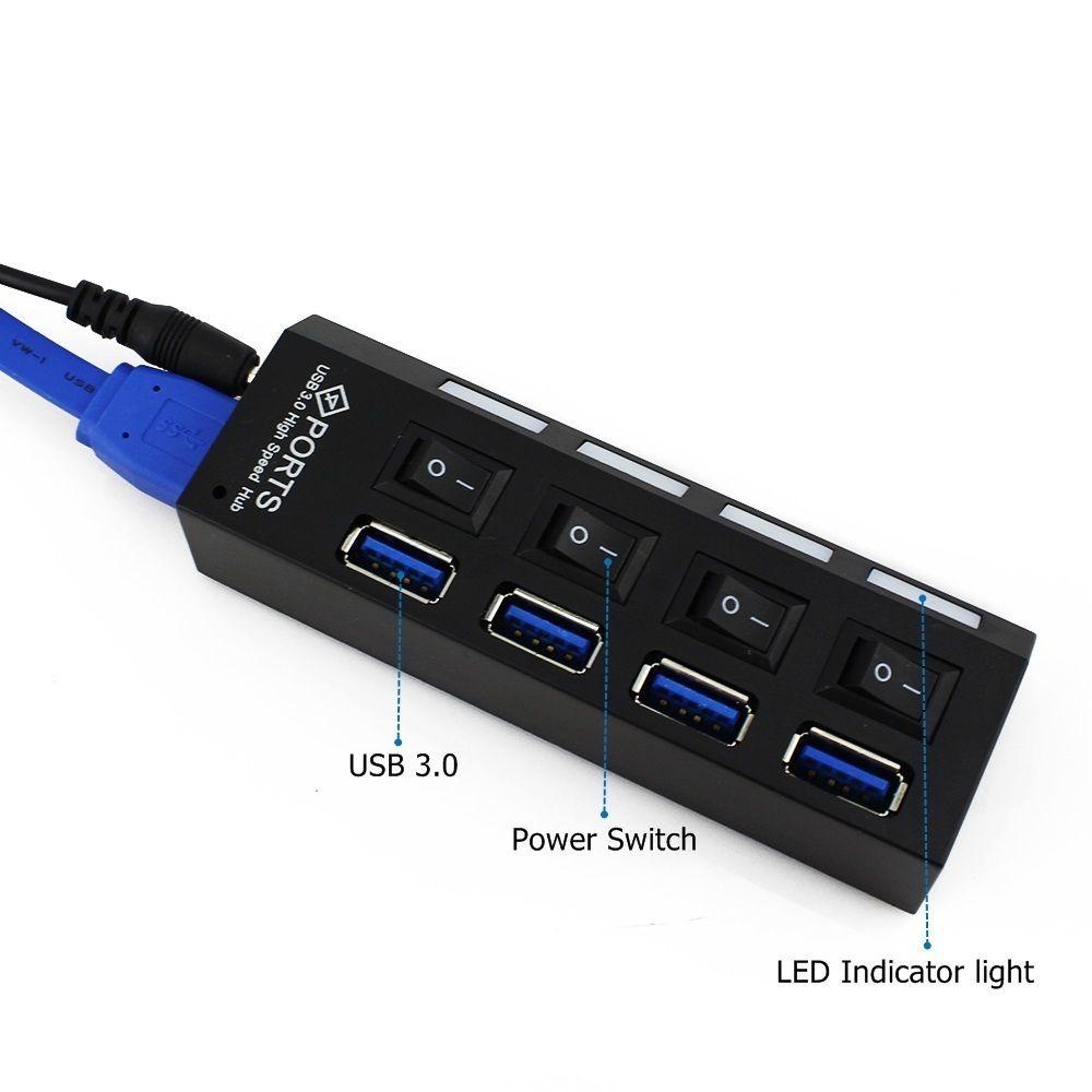 JONYE Bộ Chia 4 / 7 CổNg USB 3.0 Đa Năng Cho PC