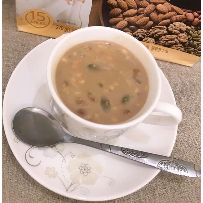 Ngũ Cốc Hàn Quốc Damtuh Walnuts, Almonds, Job's Tears Tea Hộp 50 Gói x 18g