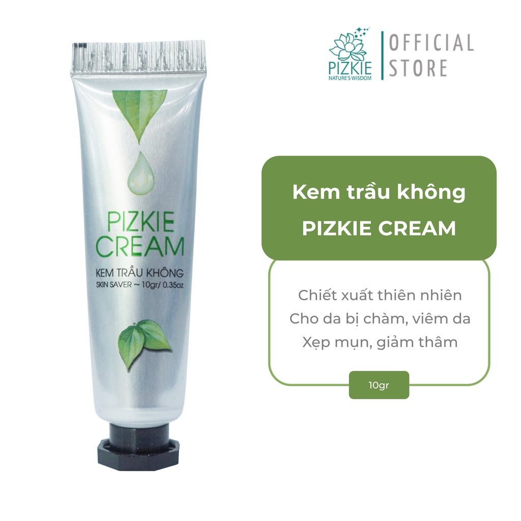 Kem Trầu Không Pizkie Cream Cho Da Bị Viêm Da Cơ Địa Chàm Sữa 10gr