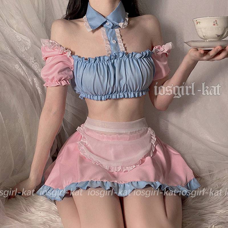 Bộ đồ ngủ hóa trang cô hầu gái phong cách Lolita ngọt ngào quyến rũ cho nữ