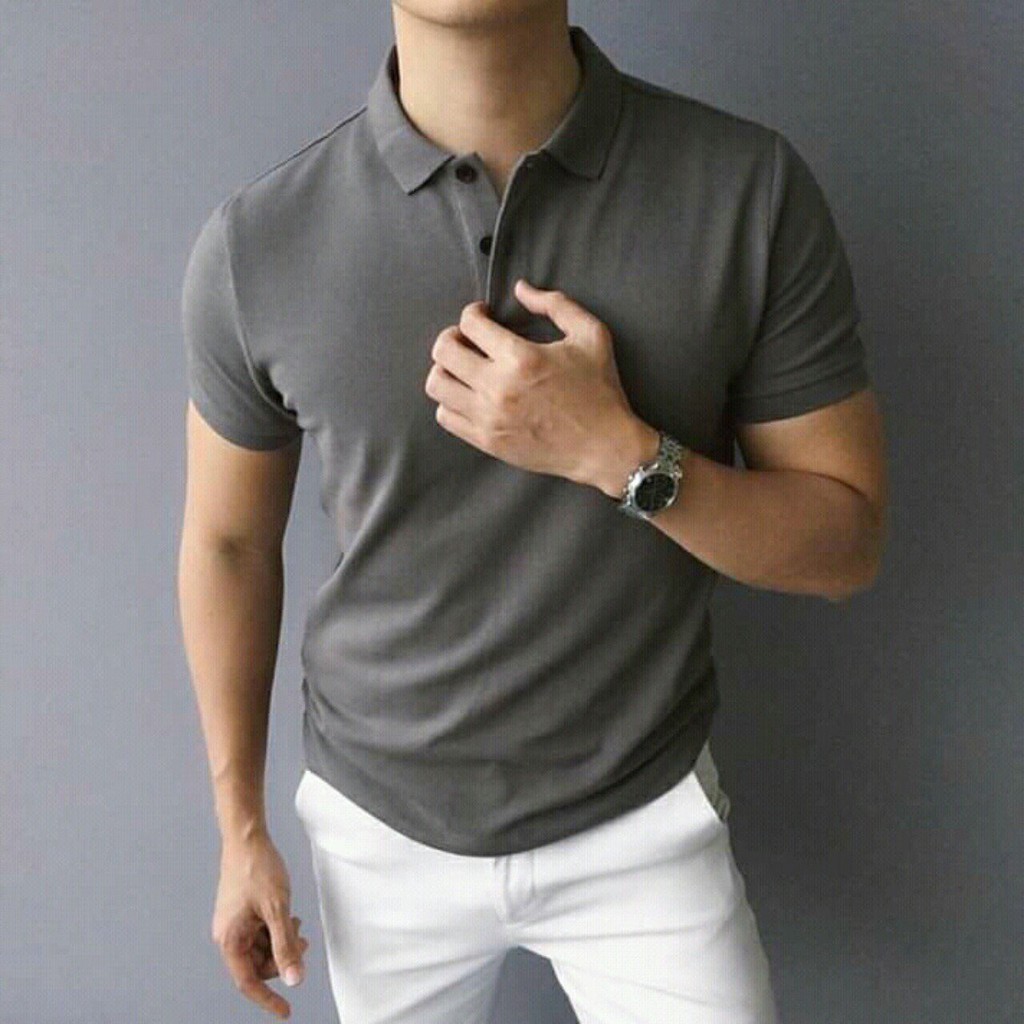 Áo Phông Nam, Áo Polo Nam Cổ Bẻ Chất Liệu Thun Lạnh Co Giãn 4 Chiều Thoáng Mát - AC17 - Shopmens