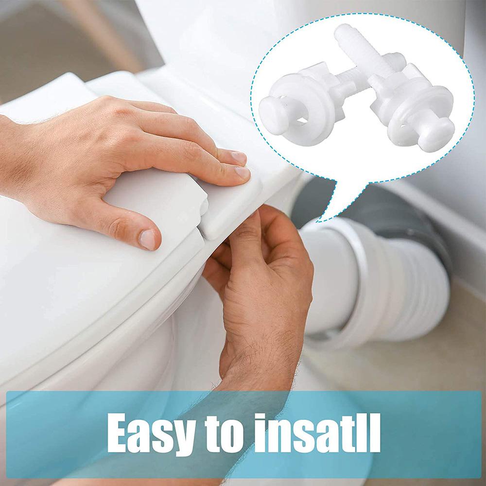 1 Cặp Ốc Vít Bản Lề Bồn Cầu Dễ Lắp Đặt Tiện Dụng Cho Gia Đình