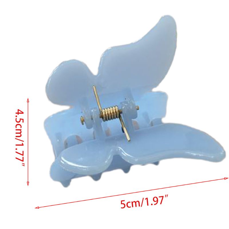 Kẹp Tóc Càng Cua Bằng Acrylic Màu Sắc Ngọt Ngào Phong Cách Pháp Cổ Điển Thời Trang Cho Nữ