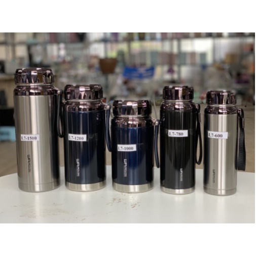Bình giữ nhiệt nóng lạnh 1000-1200-1500ml L7 inox 304 cao cấp