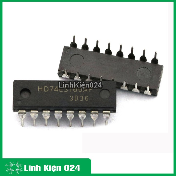 Chíp 74LS160 Decade Counter with Asynchronous Clear DIP16