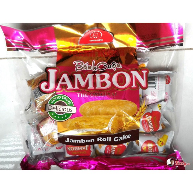 [COMBO 5 GÓI] Bánh cuộn JAMBON vị thịt nướng Thanh Hương gói 400g