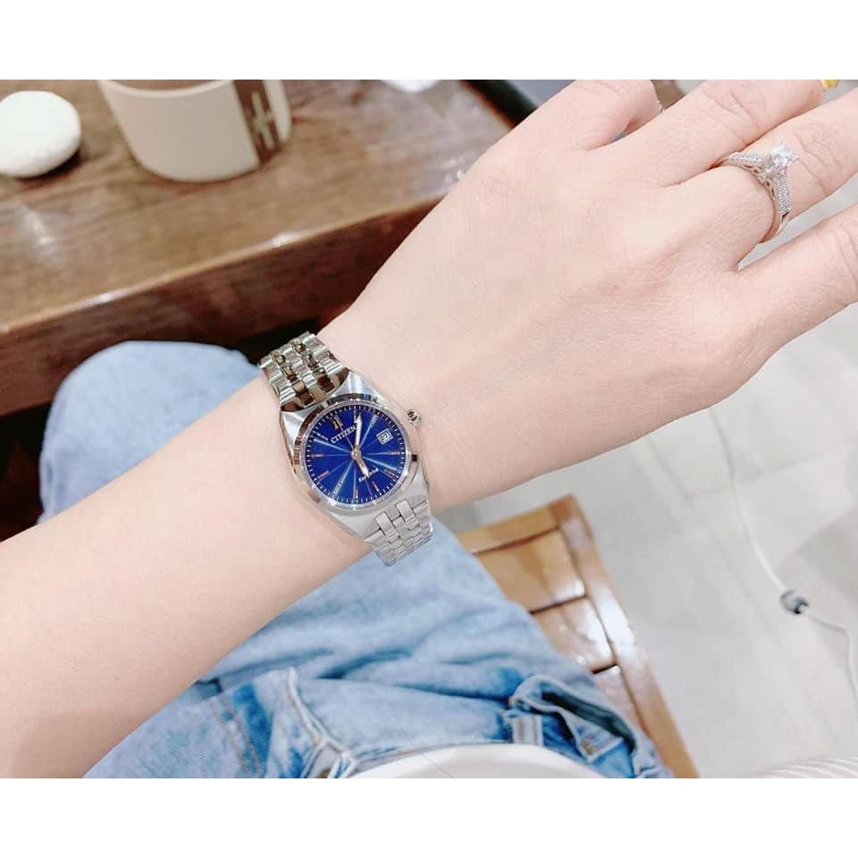Đồng hồ nữ Citizen Corso EW2290-54L, dây thép ko gỉ, pin eco-drive ( năng lượng ánh sáng), 28mm