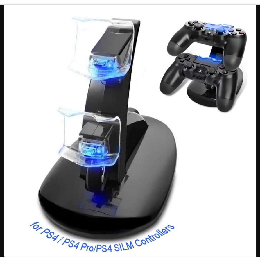 Dock Sạc Tay Cầm DS4 cho PS4 - 2 tầng Có đèn LED đẹp.