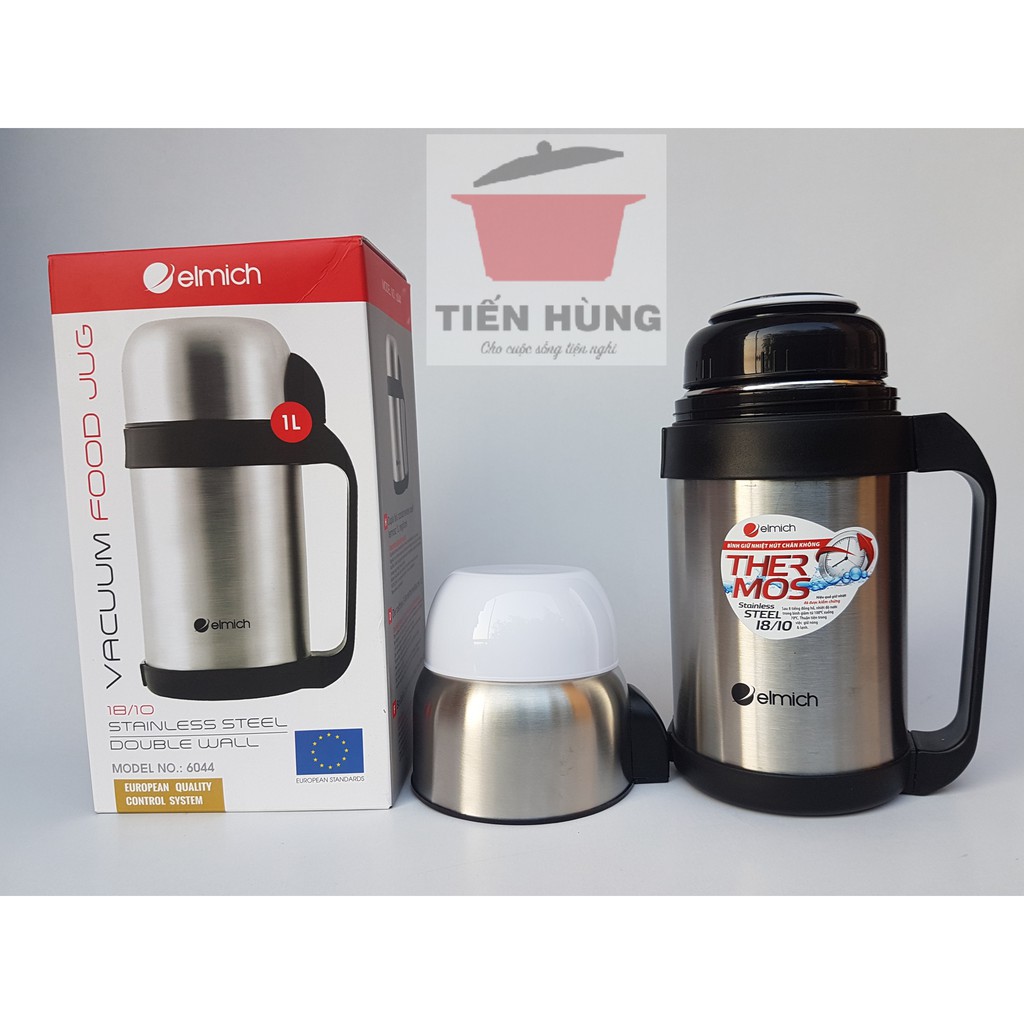 Bình đựng thức ăn giữ nhiệt Elmich Inox 304 1000ML El6044