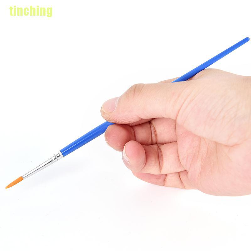 Bộ 10 Cọ Vẽ Màu Nước Đầu Tròn Bằng nylon