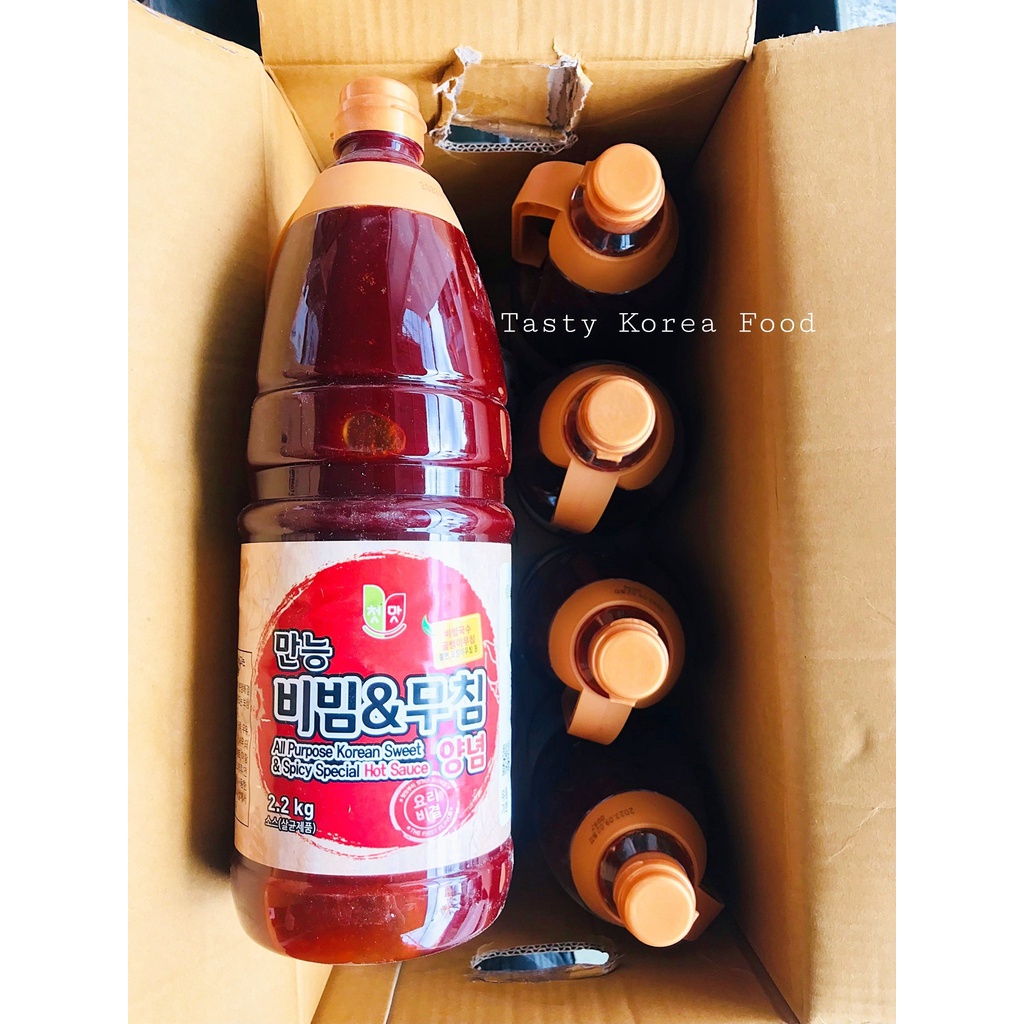 Sốt Trộn Cay Đa Năng  Chungwoo (Cơm Trộn, Mì Trộn, Ốc Trộn, Mực Trộn) Hàn Quốc 2,2Kg