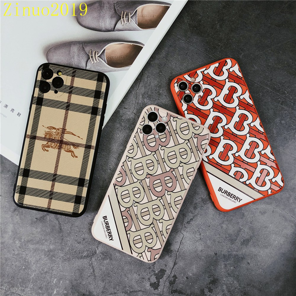 Ốp lưng IPhone cạnh vuông Burberry BVC 6/6plus/6s/6splus/7/7plus/8/8plus/x/xr/xs/11/12/13/14/pro/max/plus/promax BVC491