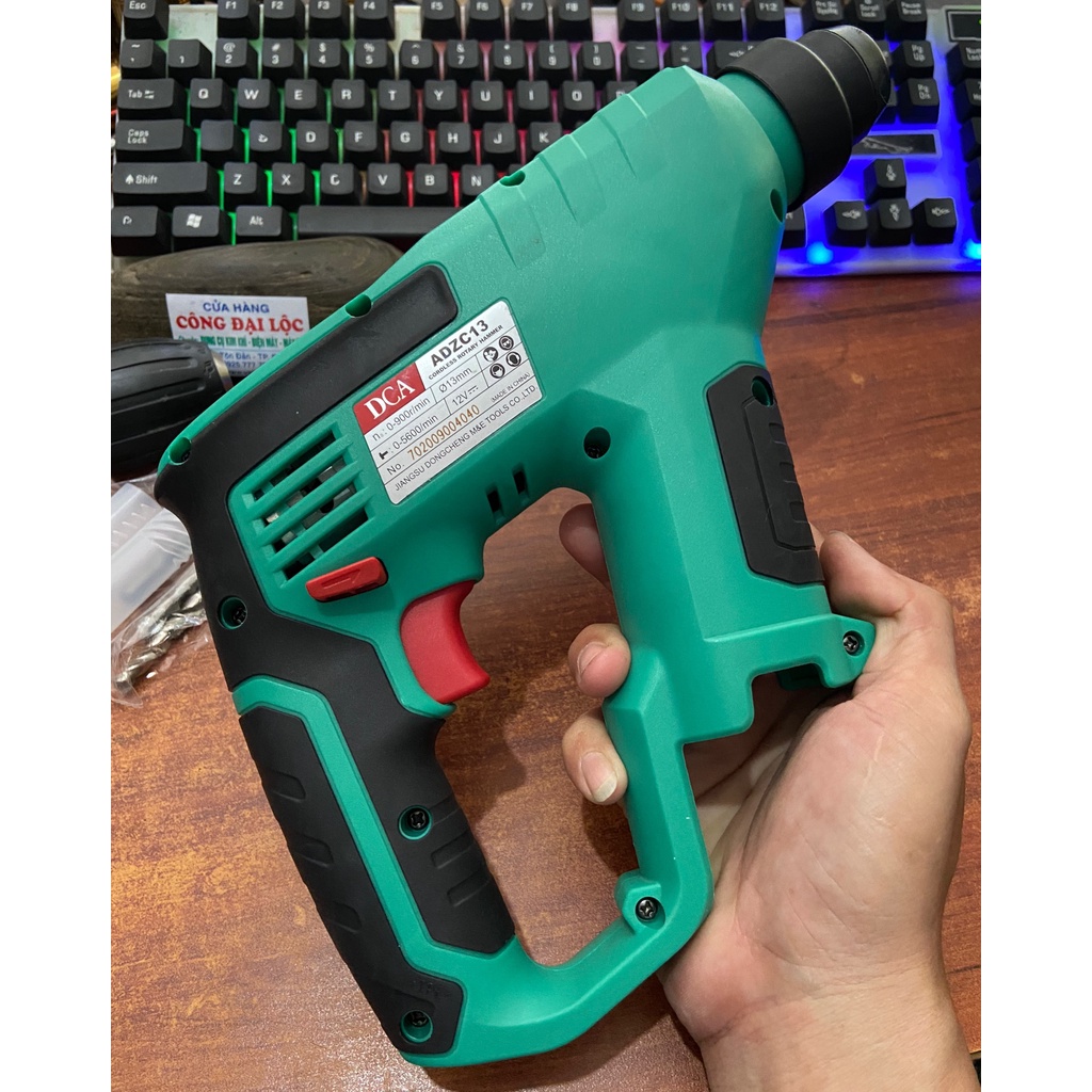 FULL BỘ MÁY KHOAN BÊ TÔNG DÙNG PIN 12V DCA - ADZC13Z
