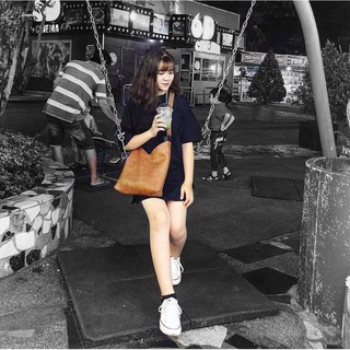 Túi Da Cut Out Miệng V
