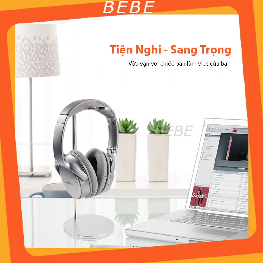 Giá đỡ tai nghe NewBee G12AZ3 sang trọng, chất liệu nhôm cao cấp, đệm silicone chống trầy xước