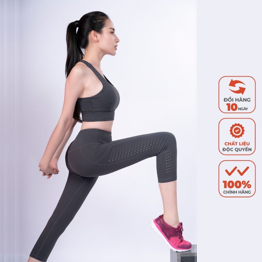 Đồ Tập Gym Yoga Livan Sport Quần Áo Gym Yoga Lửng Cao Cấp