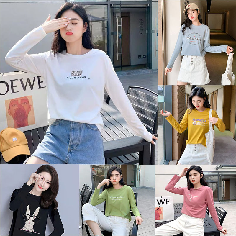 Korean Version Of New Women's Long Sleeve T-shirt