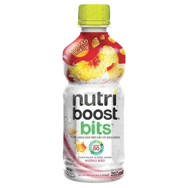 E - Nước Trái Cây Nutri Boost Đào Sữa 297Ml