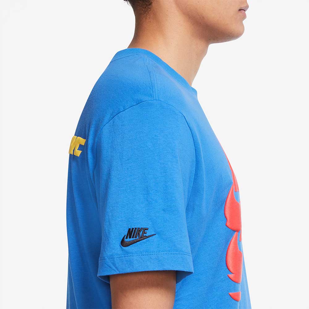 ÁO THUN TAY NGẮN THỂ THAO NAM DOUBLE SWOOSH TEE - ĐEN / XANH BIỂN
