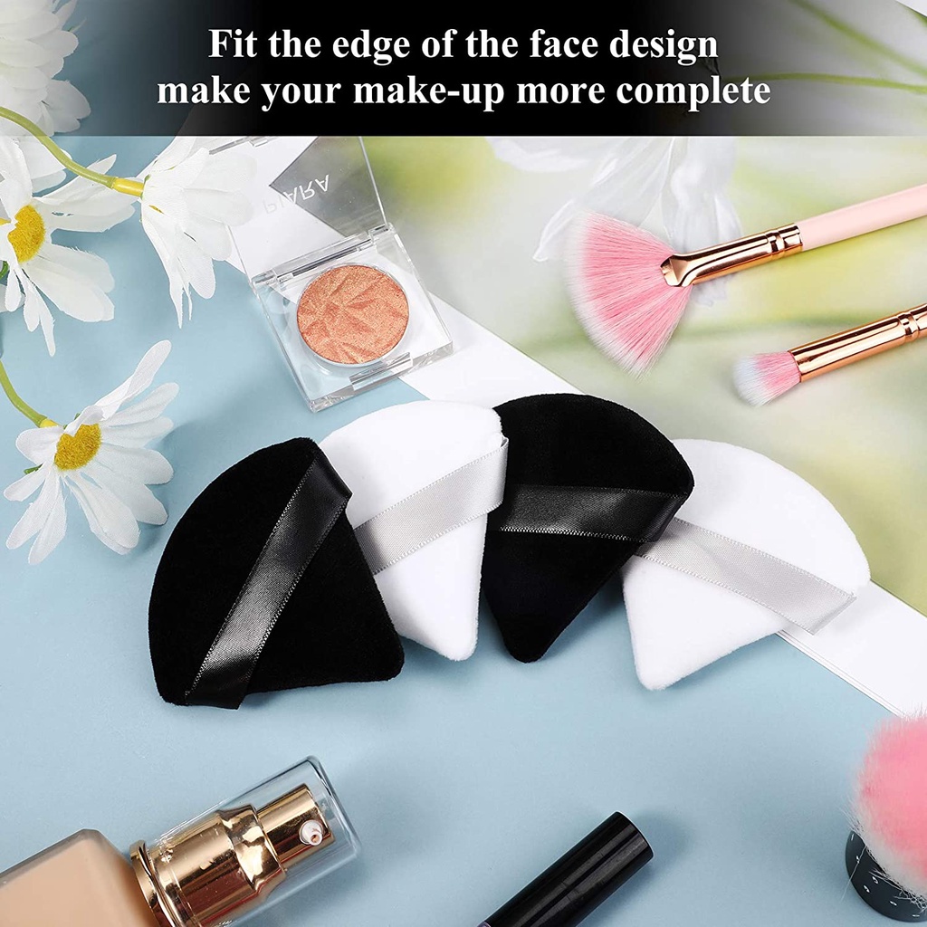 [Hàng mới về] 2 Mút trang điểm hình tam giác mini có thể giặt sạch