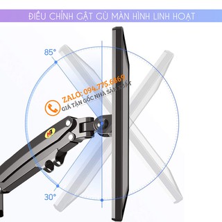 Giá Treo 2 Màn Hình NB H180 22 - 27 - 32 Inch New 2021 Gắn Bàn Xoay 360 Độ [ Ưu Việt Hơn NB F160 ]