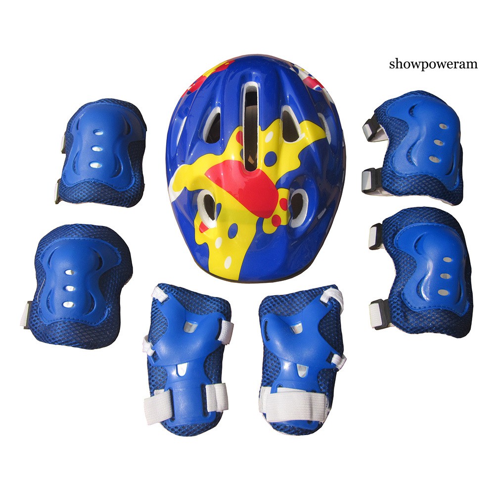 Set đồ bảo hộ 7 món nhiều màu sắc cho trẻ em đạp xe trượt ván