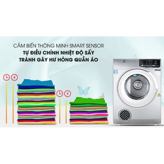Máy sấy Electrolux 8 kg EDS805KQSA (Miễn phí giao tại HCM-ngoài tỉnh liên hệ shop)