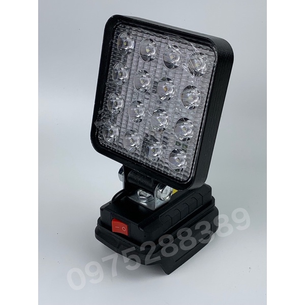 Đèn pha Led sử dụng chân pin makita siêu sáng