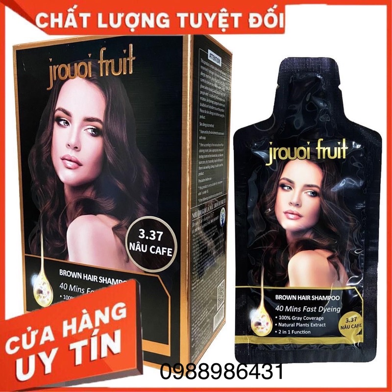 Dầu Gội Phủ Bạc Thảo Dược Màu Nâu Cà phê Coffee