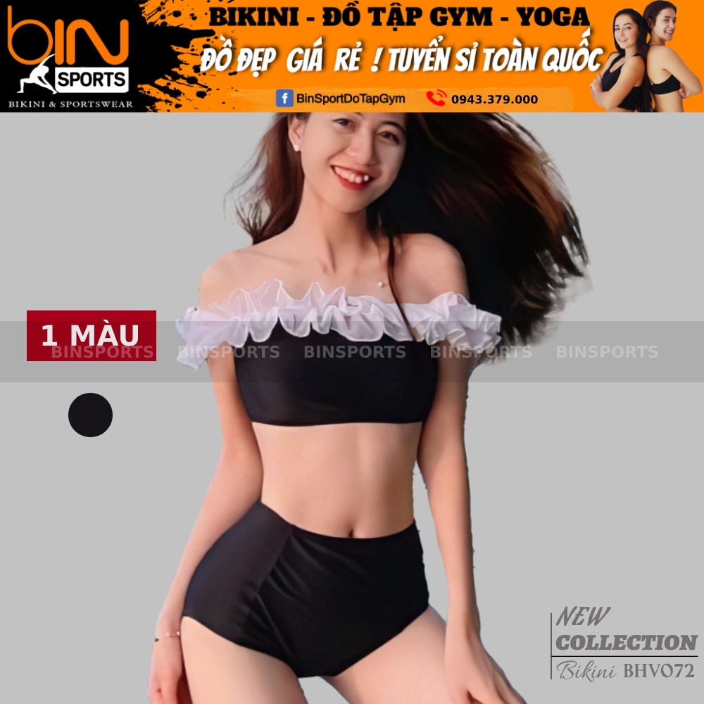 Bộ Đồ Bơi Hai Mảnh Phối Ren Freesize Bin Sports BHV072