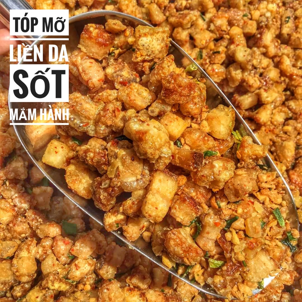 Da Heo - Tóp Mỡ Chiên Giòn siêu ngon : Mắm Hành -Tỏi Ớt - Sấy Lá Chanh - Bơ Tỏi - Không gia vị (Nhà Làm -