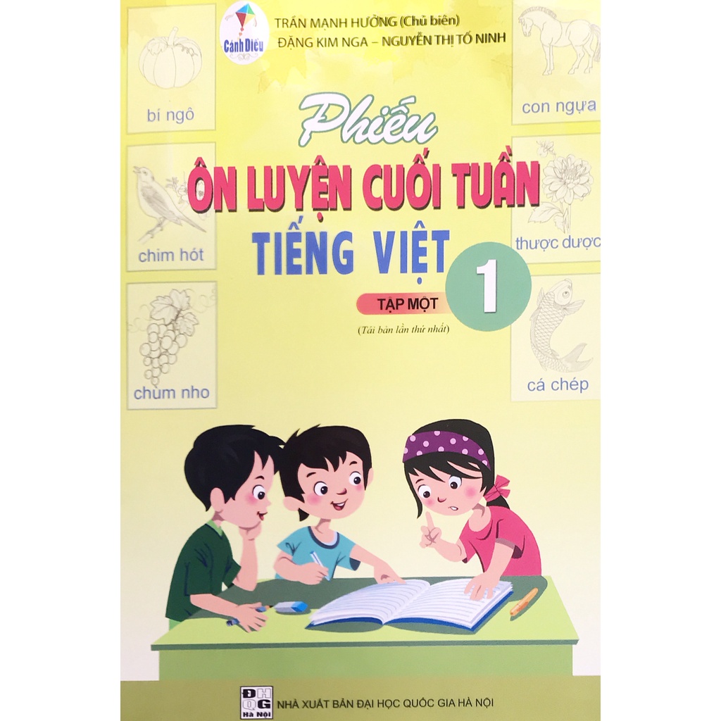 Sách - Phiếu Ôn luyện Cuối tuần Tiếng Việt 1 tập một ( Cánh diều)