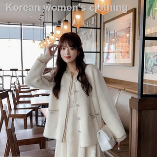 Áo Khoác Cardigan FeiFanXiaoBai Phong Cách Hàn Quốc Xinh Xắn Thanh Lịch Dành Cho Nữ