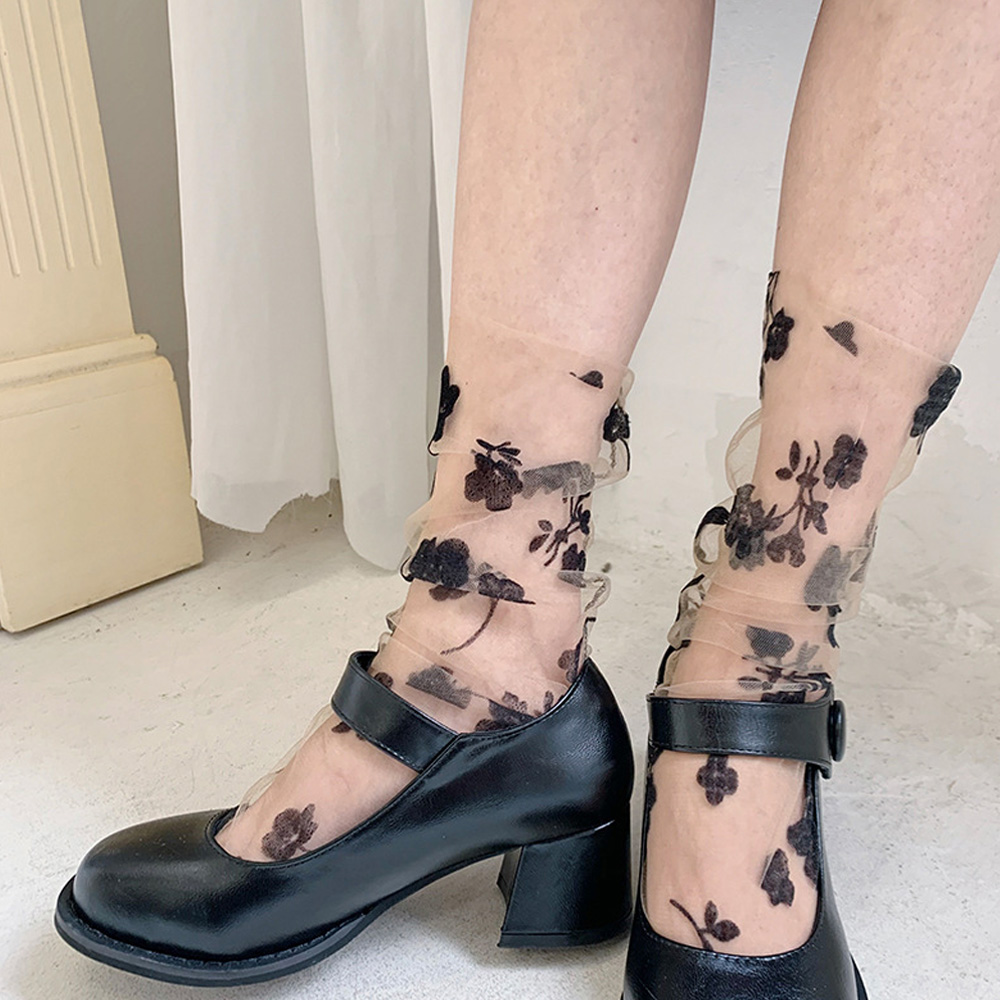 Tất Voan Trong Suốt Siêu Mỏng Nhiều Màu Cho Nữ