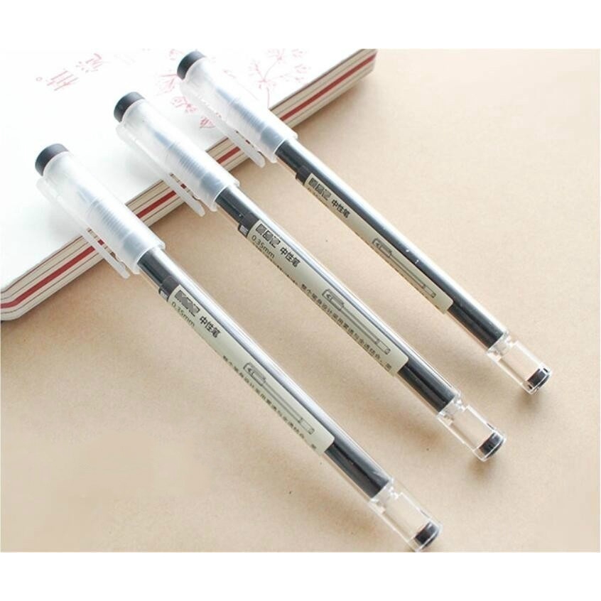 Bút mực gel màu xanh dương/ đen/ đỏ tùy chọn dành cho học sinh