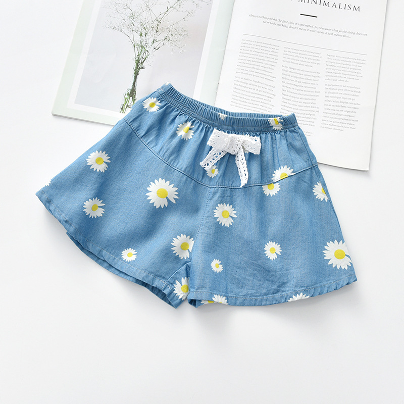 Quần Short Cotton In Họa Tiết Cho Bé Gái